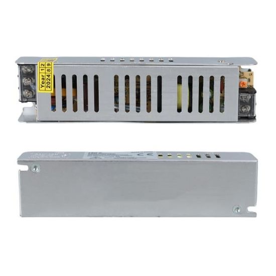 Ledx ALN-M1205S 12 Volt 5 Amper Slim Metal Kasa Adaptör 160x40x35mm resmi