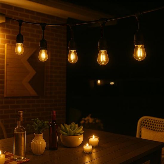 Ledx KB00001 5'li E27 Duy Sıralı 5 Metre Lamba Kablosu (5 Adet Duy İçerir) resmi