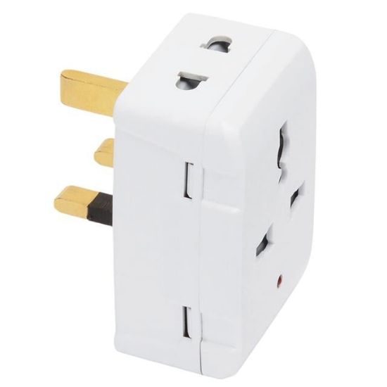 DE-PA 11118-UK İngiliz - Amerikan Golyat Seyahat Prizi Fiş 3 Girişli Topraklı (Işıklı) resmi