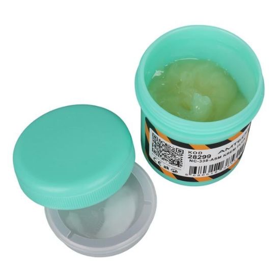 Amtech NC-338-ASM 100g Lehim Kremi (Flux) No-Clean Halojensiz Profesyonel BGA/SMD Lehimleme resmi