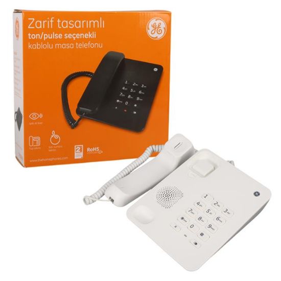 General Electric TK-30043 Ekransız Beyaz Masaüstü Telefon resmi