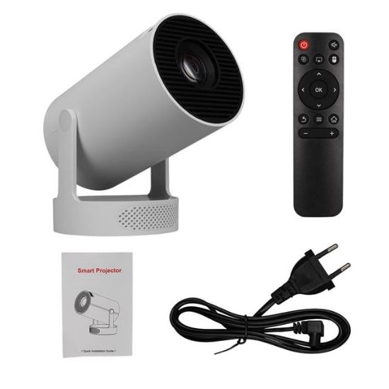 Hello HY300PRO Android 11 Akıllı LED Ayarlanabilir Projeksiyon FHD Kablosuz Görüntü Aktarım Destekli Ev Sinema Sistemi resmi