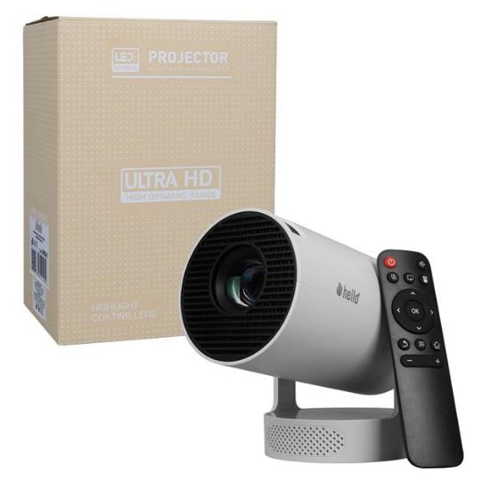 Hello HY300PRO Android 11 Akıllı LED Ayarlanabilir Projeksiyon FHD Kablosuz Görüntü Aktarım Destekli Ev Sinema Sistemi resmi