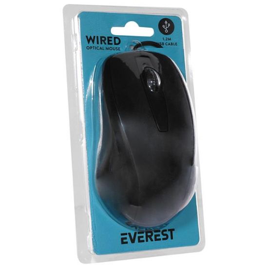 Everest SM-207B Usb Siyah 1200 DPI Optik Kablolu Mouse resmi