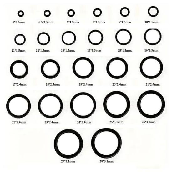 PowerMaster PM-28533 800 Parça Kauçuk Conta Halka Seti O-Ring Nitril NBR Su Geçirmez resmi