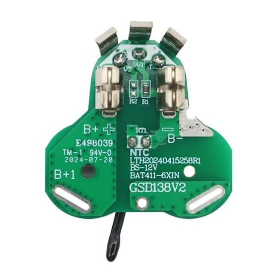 PowerMaster PM-28350 Bosch BAT411 12V Akülü Matkap Uyumlu Batarya Pil Koruma BMS Devresi resmi