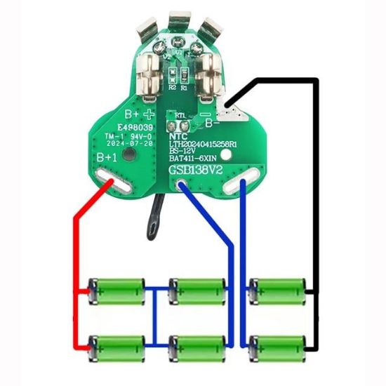 PowerMaster PM-28350 Bosch BAT411 12V Akülü Matkap Uyumlu Batarya Pil Koruma BMS Devresi resmi