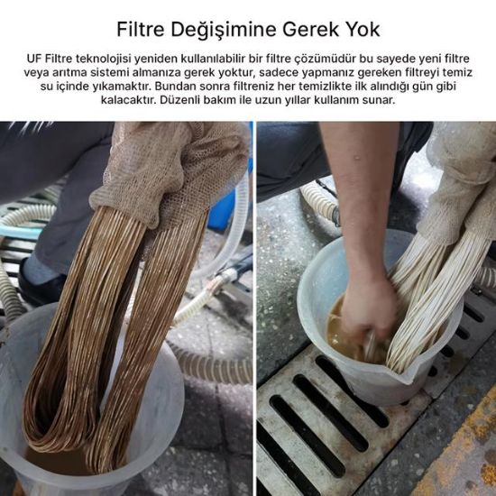 PowerMaster PM-28653 Ana Hat Su Arıtma Sistemi 5.000 L/Saat Paslanmaz Çelik Gövdeli Yıkanabilir UF-PVDF Filtreli resmi