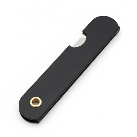 PowerMaster PM-28647 Tekli Katlanır Falçata Maket Bıçağı Büyük Paslanmaz Çelik Siyah resmi