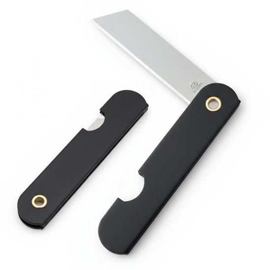 PowerMaster PM-28646 Tekli Katlanır Falçata Maket Bıçağı Küçük Paslanmaz Çelik Siyah resmi