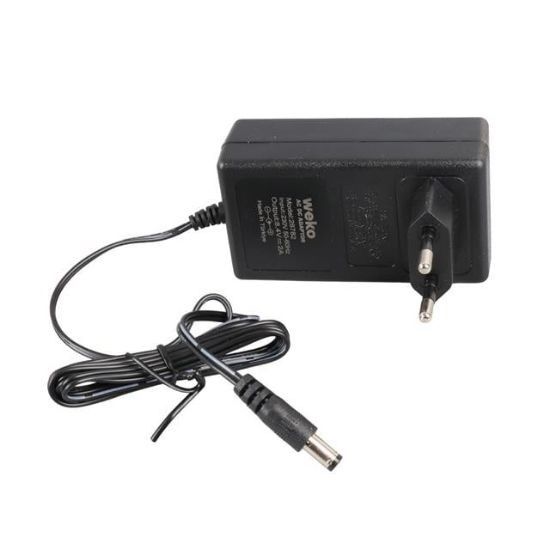 Weko 8.4 Volt - 2 Amper 5.5x2.5mm Uçlu Priz Tip Kırmızı Yeşil Ledli Yerli Üretim Akü Şarj Adaptörü resmi