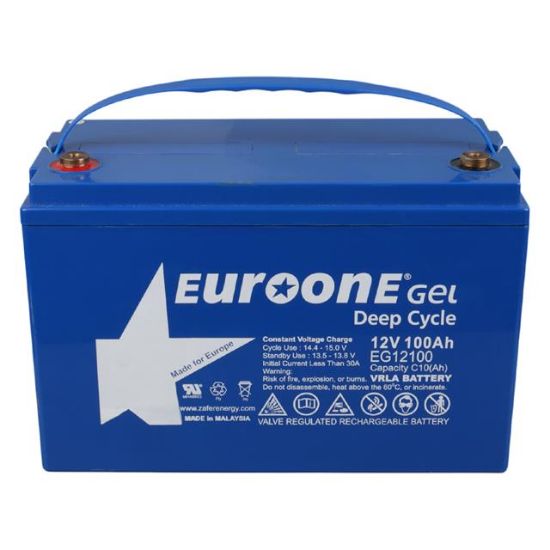 Euroone EG12100 12 Volt 100 Amper Deep Cycle Jel Akü resmi