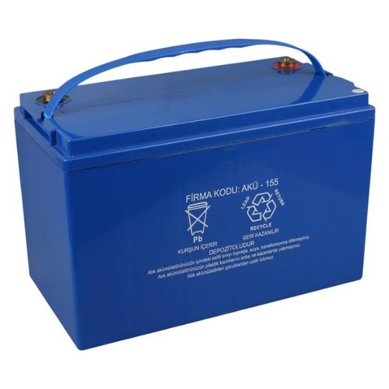 Euroone EG12100 12 Volt 100 Amper Deep Cycle Jel Akü resmi