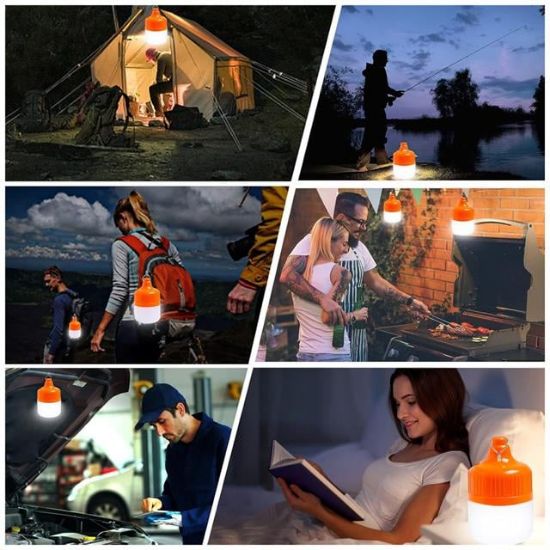 Ledx LN-OR50G 50 Watt TYPE-C Şarjlı Taşınabilir Asma Kancalı Kamp Çadır Lambası 6500K 1200mAh 3 Modlu ABS Malzeme resmi