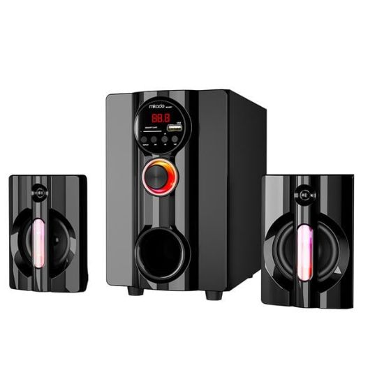 Mikado MD-95BT 20W Siyah Multimedya FM/BT/SD/USB Speaker Hoparlör 2+1 Ses Sistemi resmi