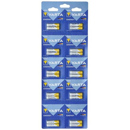  Varta 4103229482 LR03 1.5 Volt Alkalin 20'li İnce AAA Kalem Pil resmi