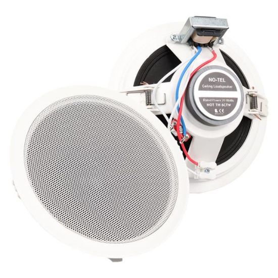 NO-TEL TH6CTW 6'' 16 CM 20 Watt Beyaz Alçıpan Trafolu Hoparlör resmi