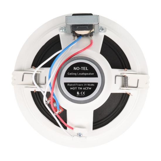 NO-TEL TH6CTW 6'' 16 CM 20 Watt Beyaz Alçıpan Trafolu Hoparlör resmi