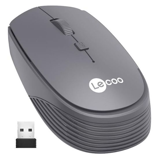 Lenovo Lecoo WS202 2.4GHz Kablosuz 1200DPI Gri Optik Mouse 4 Tuşlu resmi