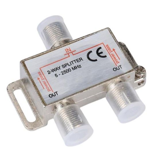 Herz HZ-2W 1/2 Anten Splitter 5-2500 Mhz Powerpass resmi