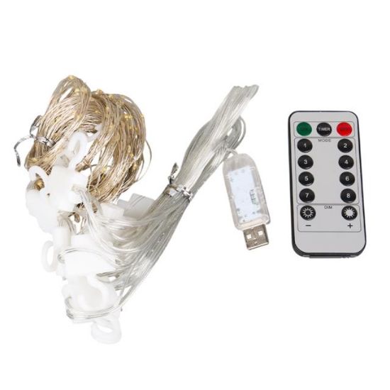 Winnboss EKL-11 300 Günışığı Ledli Peri Motifli 3X3 Perde Dekoratif Aydınlatma 8 Modlu USB 5VDC Kumandalı resmi