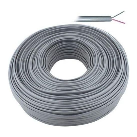 Lan LN-TEL44 Gri 2'li Flat Köken 100 Metre Telefon Kablosu resmi