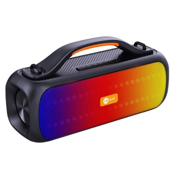 Lenovo Lecoo DS155 TWS Stereo Boombox Taşınabilir Hoparlör 30W Kablosuz Bluetooth 5.0 RGB IPX5 resmi