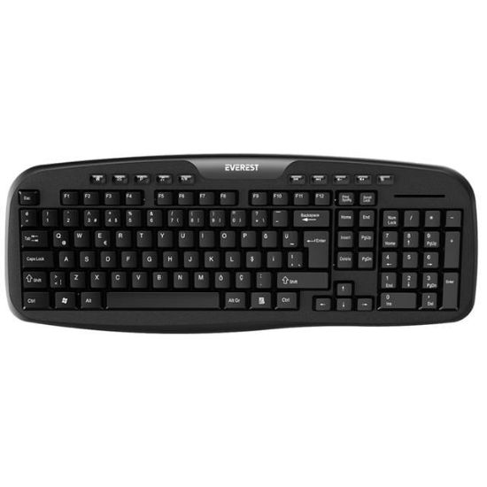 Everest KB-955 Siyah Usb Multimedia Kablolu Q Standart Klavye resmi