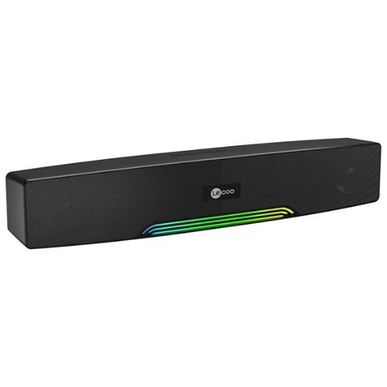 Lecoo DS109 Bluetooth/AUX/TF KART/USB 10W Soundbar Taşınabilir Stereo Masaüstü TV Hoparlör resmi