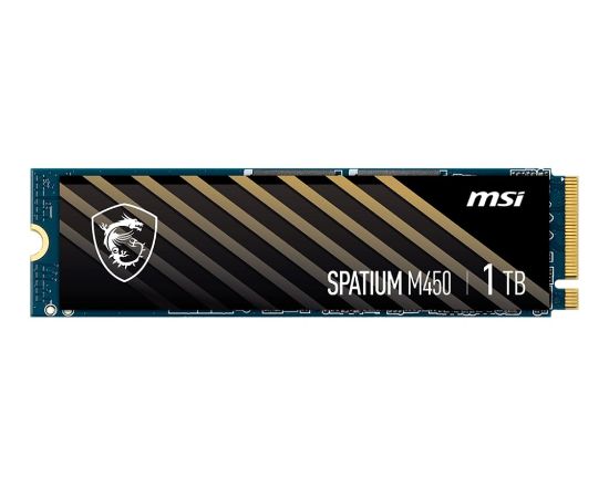 1TB MSI SPATIUM M450 PCIE 4.0 NVME M.2 V1 3400/2400MB/s resmi