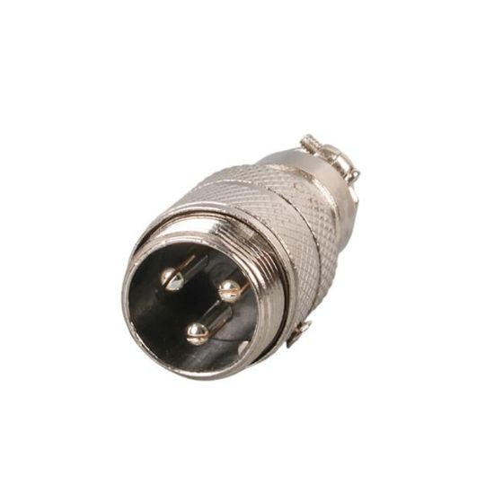 Mayk GX16-3 Pinli Metal Erkek Konnektör (M16 - 16mm) resmi