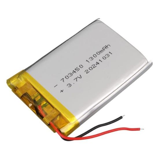 PowerMaster 703450 3.7V 1300mAh Lityum Polimer (Li-po) Batarya Ciklet Pil resmi