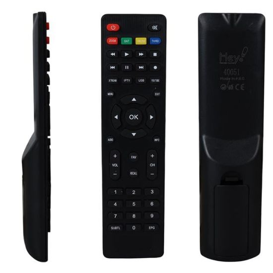 HEY KR REDLINE TS-100 HD VE T SERİSİ XTREAM TUŞLU HD UYDU KUMANDA (40051=3447) resmi