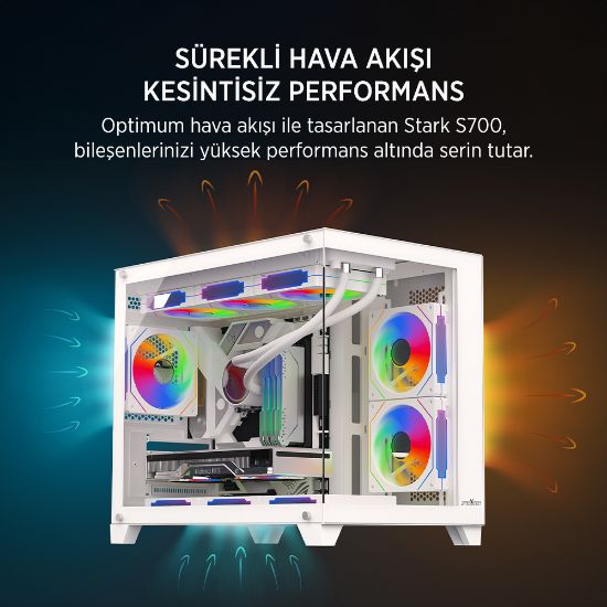 JAMES DONKEY STARK S700 750W BEYAZ GAMING KASA resmi