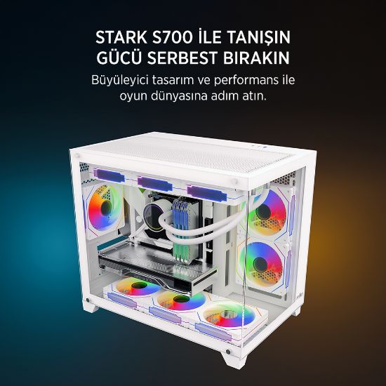 JAMES DONKEY STARK S700 650W BEYAZ GAMING KASA resmi