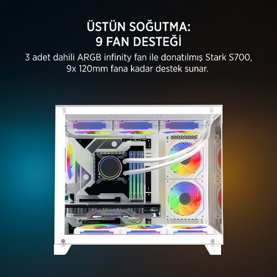 JAMES DONKEY STARK S700 650W BEYAZ GAMING KASA resmi
