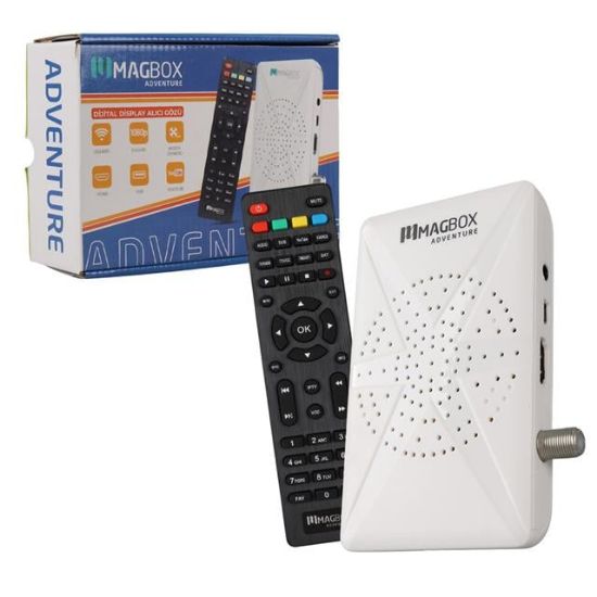 Magbox Adventure Full HD Uydu Alıcısı 4000 Kanal TKGS / Youtube / USB Destekli (Uzatma Display Gözlü) resmi