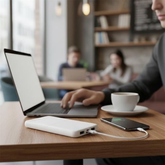 S-Link IP-G12N 10.000mAh MicroUSB + TYPE-C Beyaz Taşınabilir Pil Şarj Cihazı Powerbank resmi