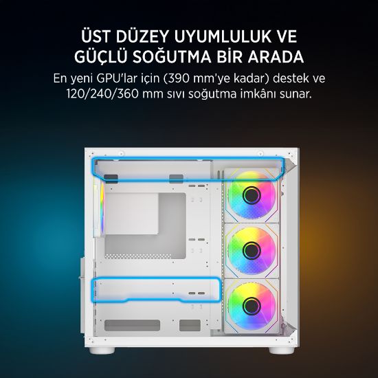 JAMES DONKEY STARK S800 4X ARGB WHITE KASA 750W resmi