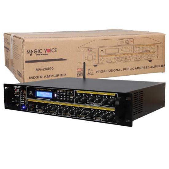 Magicvoice MV-26490 250 Watt 100 Volt Usb/Mp3/Bluetooth 6 Bölgeli Trafolu Mixer resmi