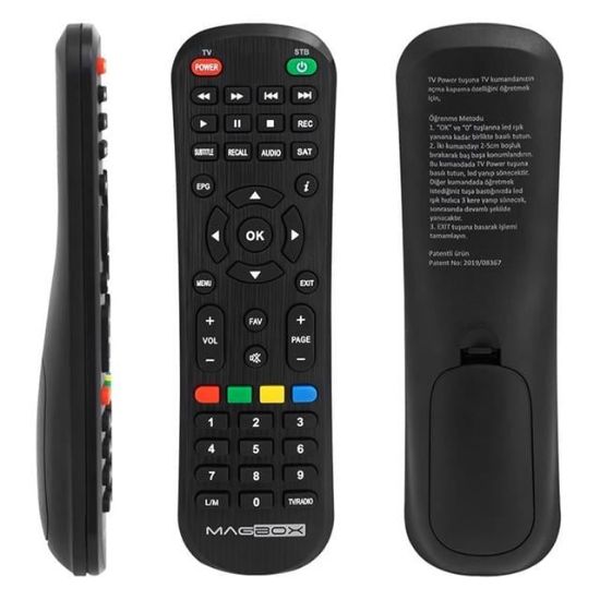 WEKO KR SUNNY LMLİ-MAGBOX DRAGON-LUNA-AKİWA-ROWELL-DIGILINE X100-HOMETECH HT-1010 KUMANDA (8525=13918=13268=4070) resmi