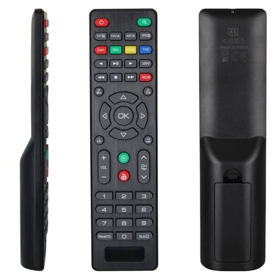 WEKO KR MILLENIUM MLN-20000 YOUTUBE TUŞLU * KORAX - HITECH MİNİ HD UYDU KUMANDASI (4881=5582) resmi