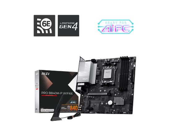 MSI PRO B840M-P WIFI6E DDR5 mATX AM5 resmi