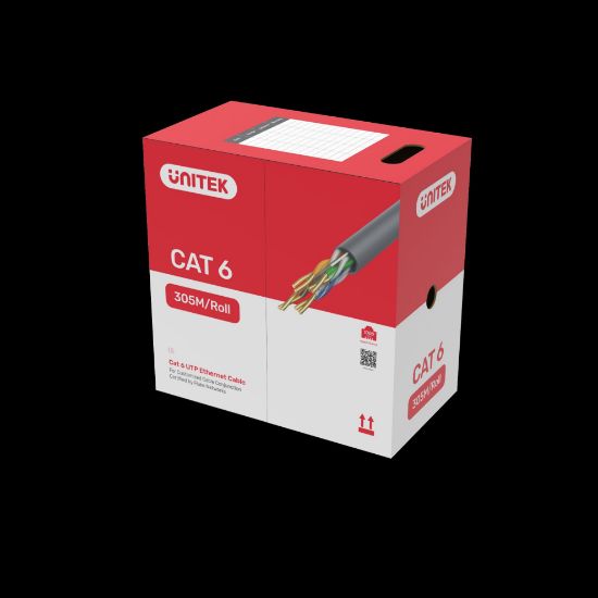 UNITEK CAT6 UTP 305M BAKIR KABLO 23AWG (Y-C876AGY) resmi