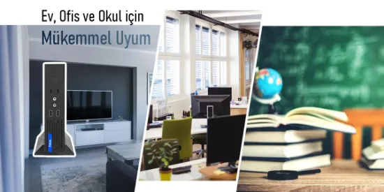 PRITTEC Q7-TH610L MINI PC I5-12400 / 12GB / 512 Nvme M2 /Free Dos   resmi