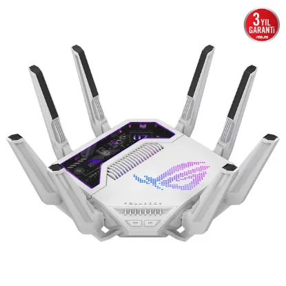 ASUS ROG RAPTURE GT-BE19000AI WiFi 7 ROUTER BEYAZ resmi