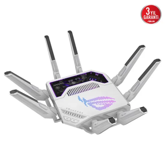 ASUS ROG RAPTURE GT-BE19000AI WiFi 7 ROUTER BEYAZ resmi