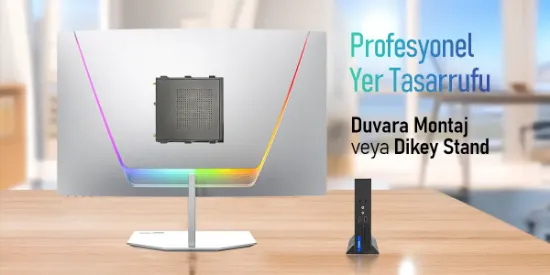 PRITTEC OX4 Q7-TH610L MINI PC I3-12100 / 8GB / 256 Nvme M2 / Free Dos resmi