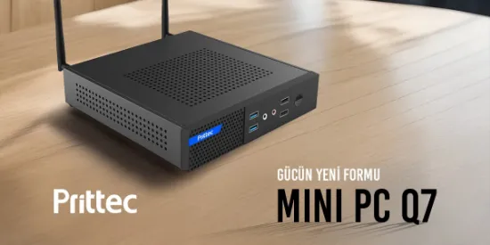 PRITTEC OX3 Q7-TH610L MINI PC I3-12100 / 8GB / 512 Nvme M2 / Free Dos resmi