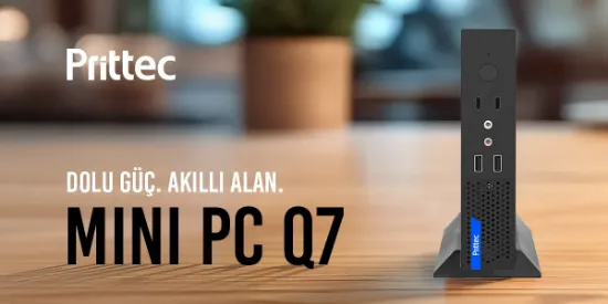 PRITTEC OX1 Q7-TH610L MINI PC I5-12400 / 8GB / 512 Nvme M2 / Free Dos resmi